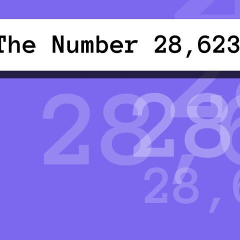 About The Number 28,623