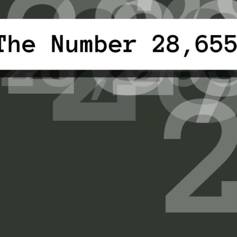 About The Number 28,655