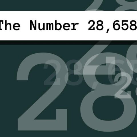 About The Number 28,658
