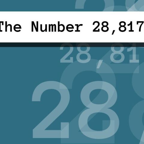 About The Number 28,817