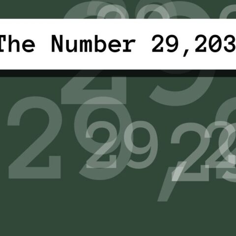About The Number 29,203