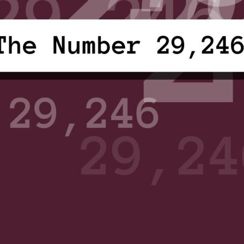 About The Number 29,246