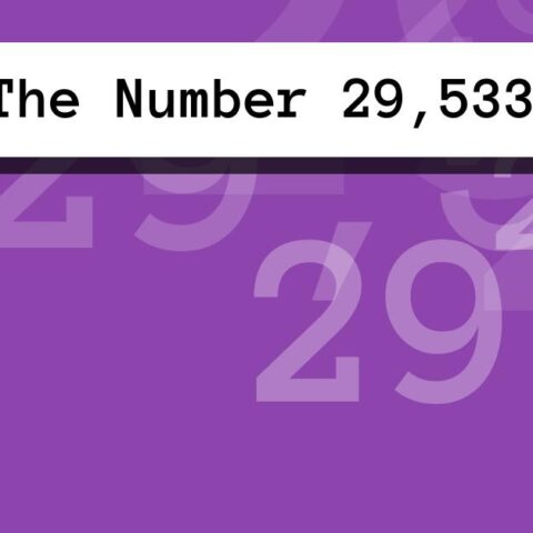 About The Number 29,533