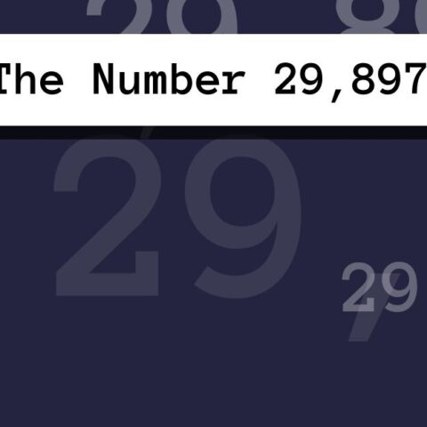 About The Number 29,897