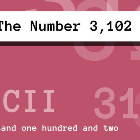 About The Number 3,102