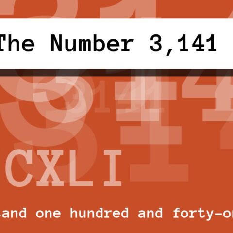About The Number 3,141