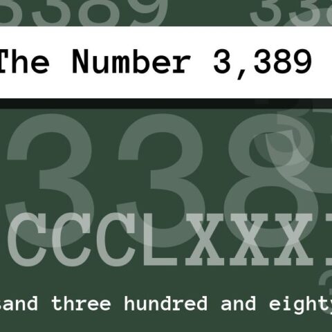 About The Number 3,389