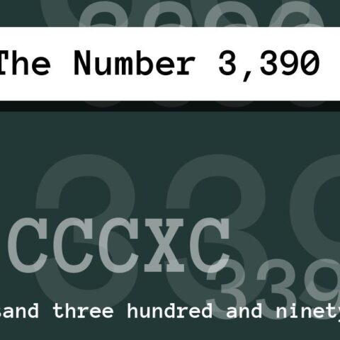 About The Number 3,390