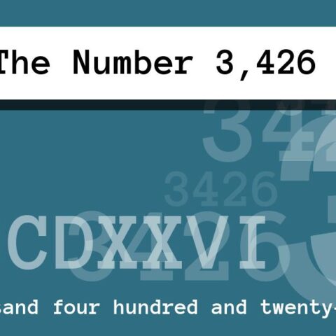 About The Number 3,426