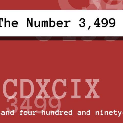 About The Number 3,499