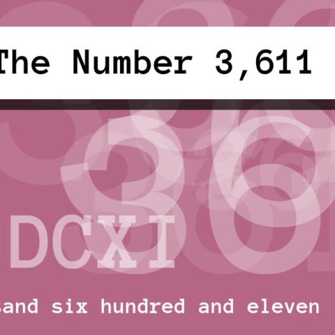 About The Number 3,611