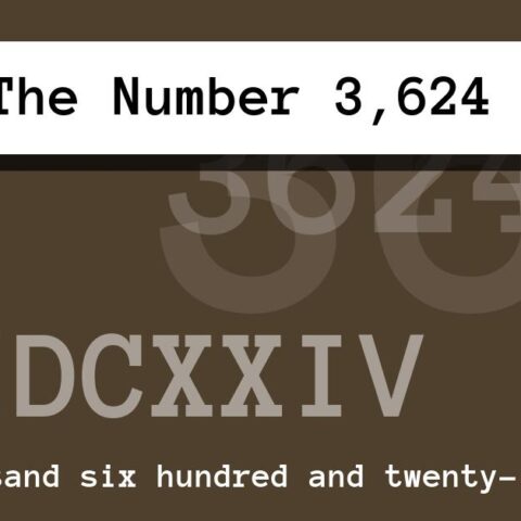 About The Number 3,624