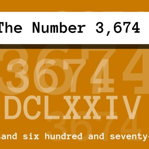 About The Number 3,674