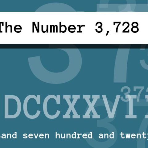 About The Number 3,728