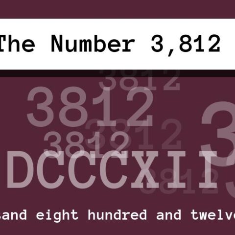 About The Number 3,812