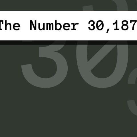 About The Number 30,187