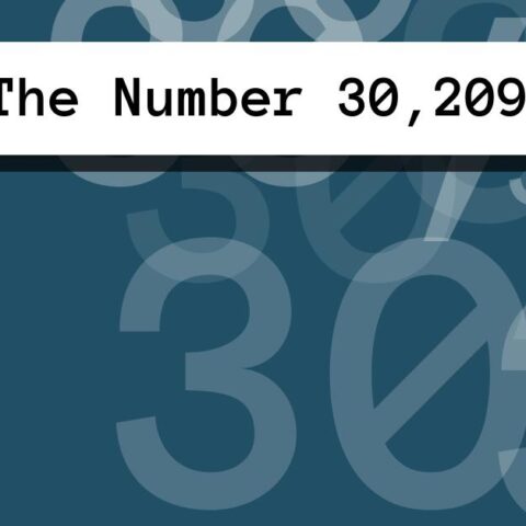 About The Number 30,209