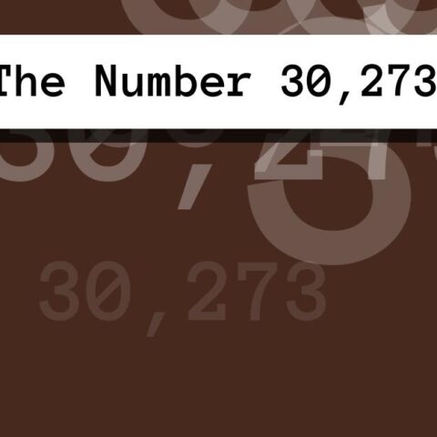 About The Number 30,273