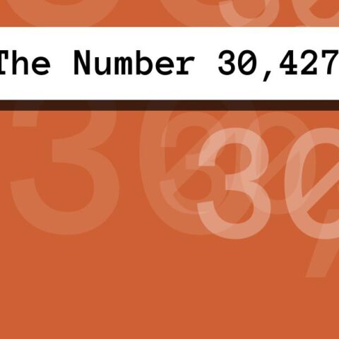 About The Number 30,427