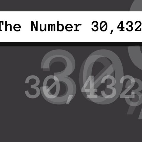 About The Number 30,432