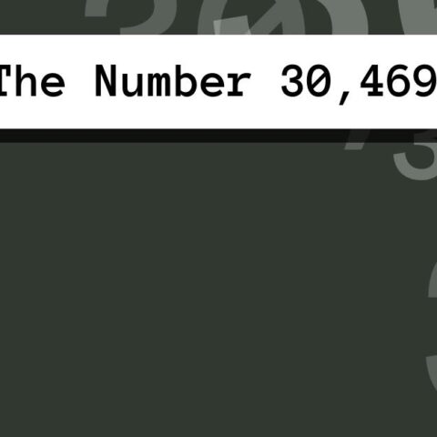 About The Number 30,469