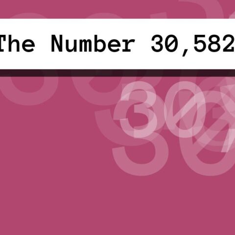 About The Number 30,582