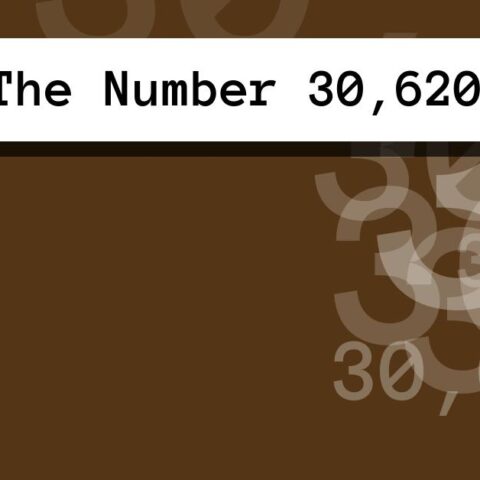 About The Number 30,620