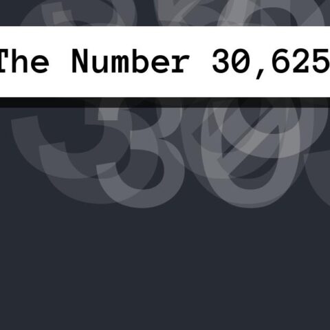 About The Number 30,625