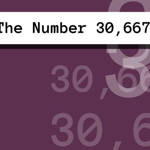 About The Number 30,667