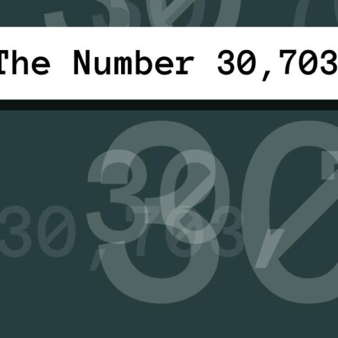 About The Number 30,703