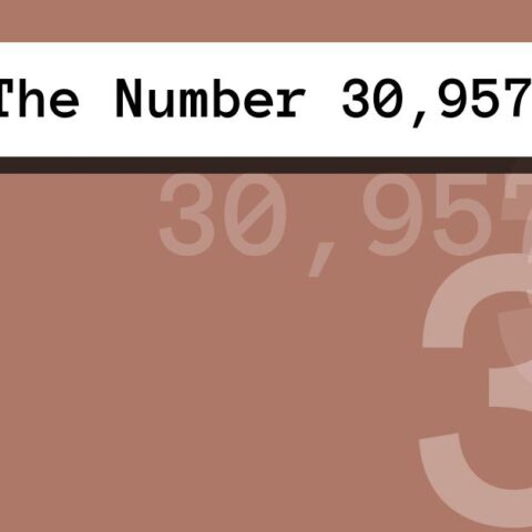 About The Number 30,957