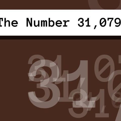 About The Number 31,079