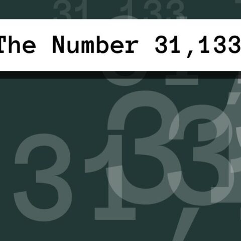 About The Number 31,133