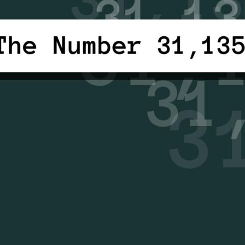 About The Number 31,135