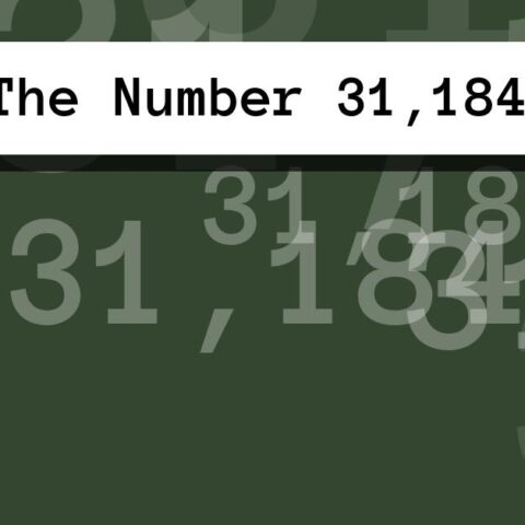 About The Number 31,184