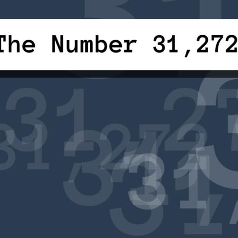 About The Number 31,272