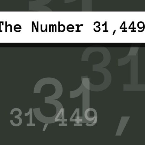 About The Number 31,449