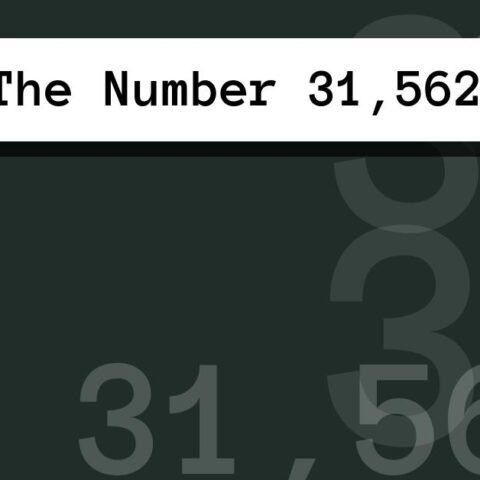 About The Number 31,562