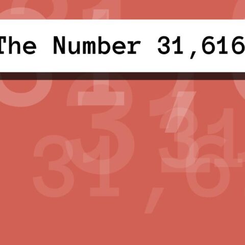 About The Number 31,616