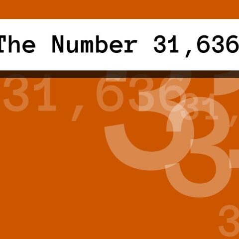 About The Number 31,636