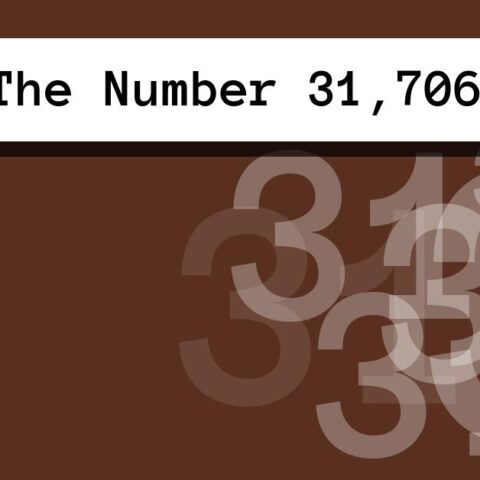 About The Number 31,706
