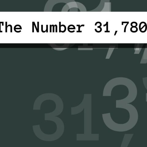 About The Number 31,780