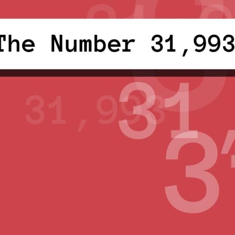 About The Number 31,993