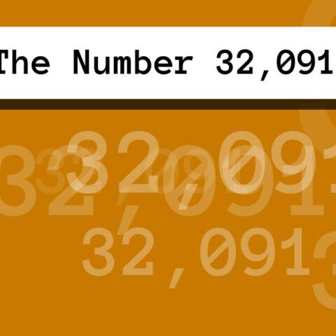 About The Number 32,091