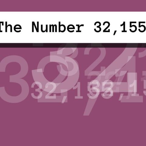 About The Number 32,155