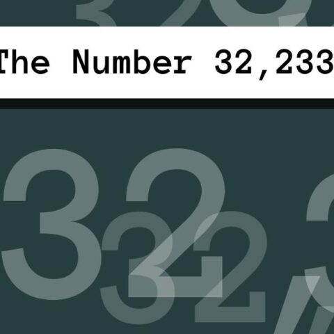 About The Number 32,233