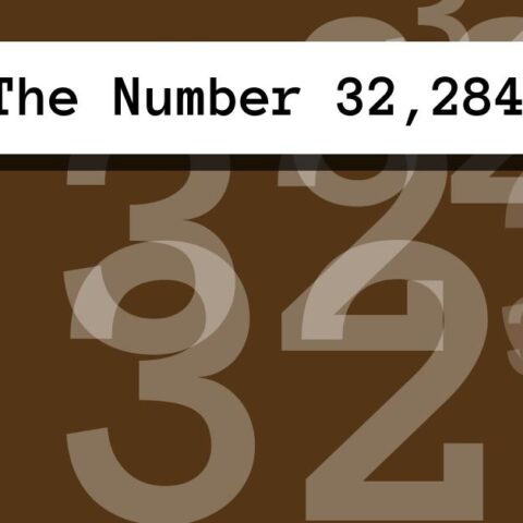 About The Number 32,284