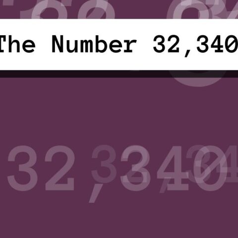 About The Number 32,340