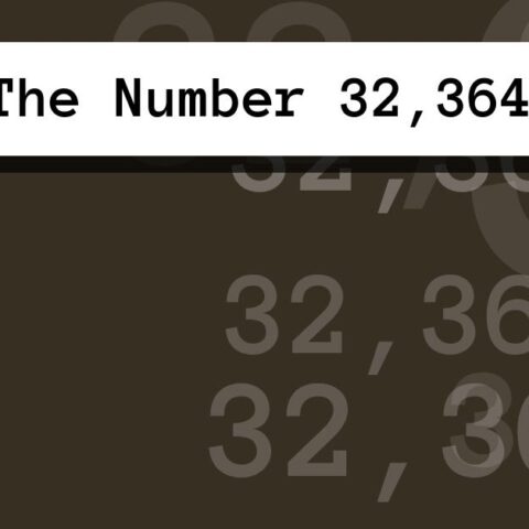 About The Number 32,364