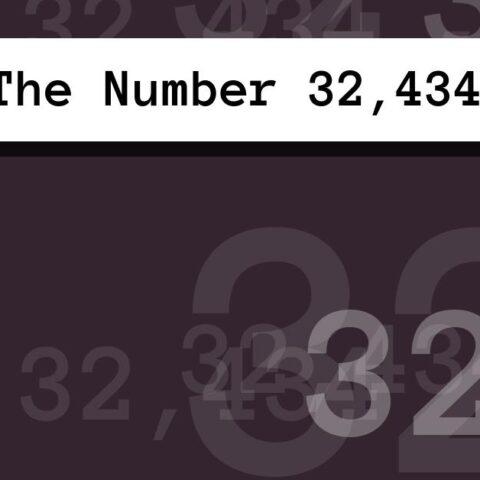 About The Number 32,434